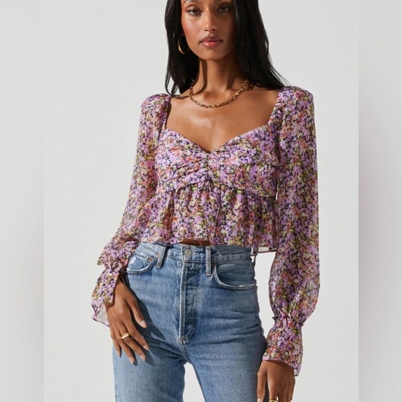 NWT ASTR The Label Luann Blouse Top Size M - Picture 8 of 11